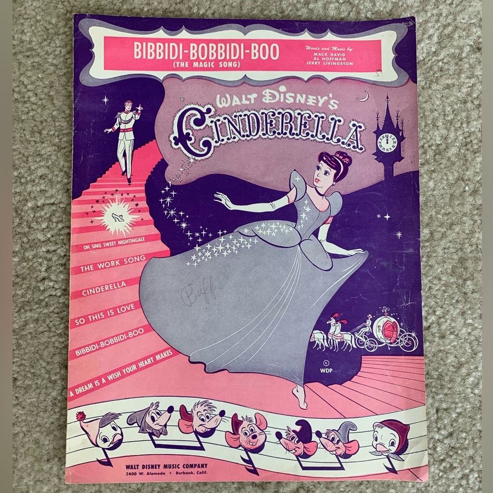 Walt Disney Sheet Music- Cinderella
